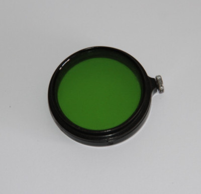 Rare E Leitz New York Leica A36 G-1 Green FIPOS Push on Filter - boxed