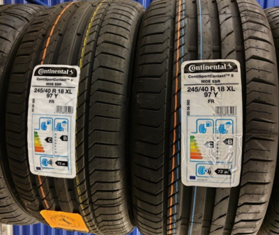 2X CONTINENTAL SPORT 5 245/40/18 XL 97Y MO RUNFLAT SSR 245 40
