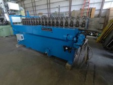 18 stand Bradbury Dual Head, Adjustable, Duplex Rollformer, Power head traverse