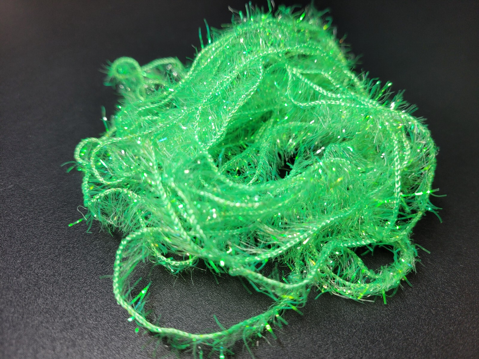 Big Hit Fly Co Chenille – 3 Fluorescent Colors, 5 Yards, 3/16", Polyester, Fly Tying