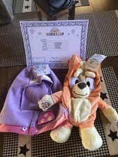 NWT-Build a Bear UNSTUFFED Bluey "Bingo" Plush Puppy w/Granny Rita Costume