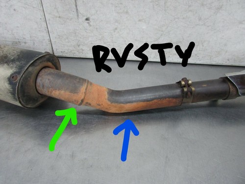 346 G KAWASAKI KLR 650 KLR650 2009 AFTERMARKET EXHAUST HEADER PIPE - Picture 4 of 11