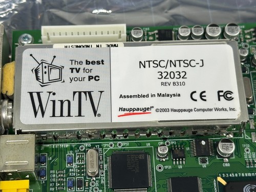 Hauppauge WinTV NTSC/NTSC-J 32032 REV B310 PCI Card - Picture 2 of 4