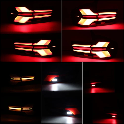 Conjunto de luces traseras LED DRL negro 4 piezas para BMW X5 E70 2007-2013 - Imagen 11 de 20