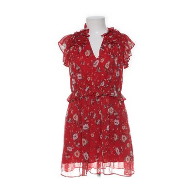 Zara Basic, Kleid, Größe: S, Rot/Mehrfarbig, Polyester, Blumen, Damen #NvD