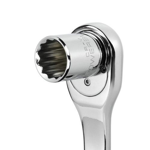 Powerbuilt 1/2 Inch Drive x 7/16 Inch 12 Point Shallow Socket - 642039 - Picture 4 of 5