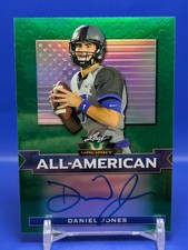 Daniel Joens Rookie Auto /75 2019 Leaf Valiant On-Card Green All-American RC