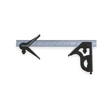 STARRETT C33HC-6-4R Combination Set,6In,3Pc,Blk Smooth 2ZUR2