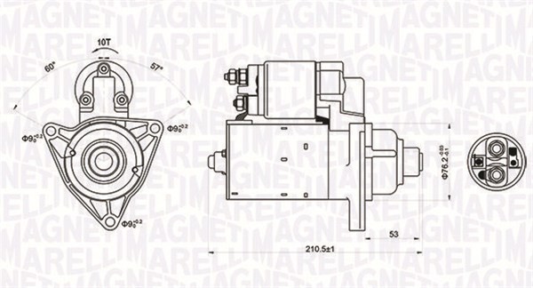 Magneti Marelli 063721176010 Starter for VW