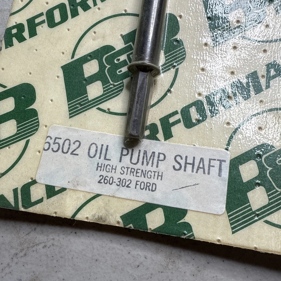 B&B Performance 6502 Oil Pump Shaft High Strength 260-302 Ford - Image 2 of 4