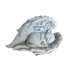 Décoration funéraire Ange chat Statue chat Stèle commémorative Souvenir
