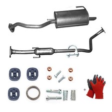 Komplett Auspuff+Anbausatz für Nissan Micra IV K13K 1.2