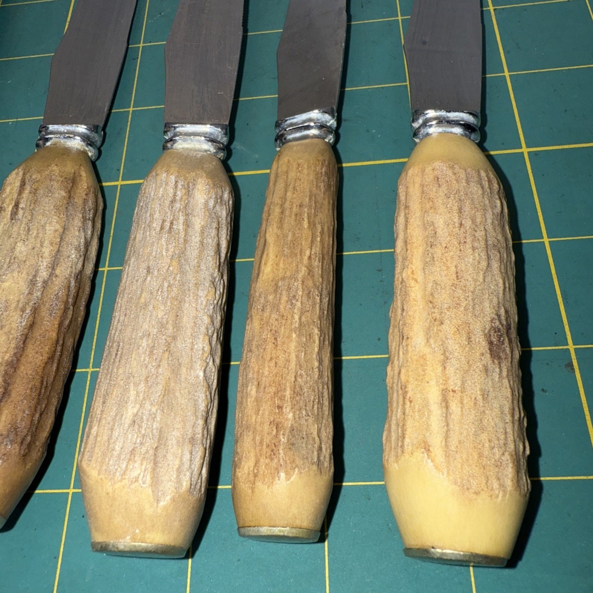 SIX Vintage HOFFRITZ Antler Bone Handle 9