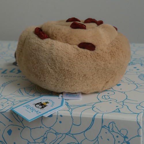 Retired ✨ Jellycat Amuseables Pain Au Raisin NWT Plush with Dust Bag ( Pastry ) - Picture 5 of 15