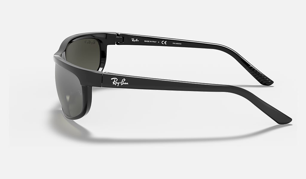 Ray-Ban Predator 2 Black/Grey Mirror Gradient Polarized Sunglasses