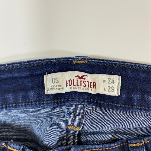 Hollister Skinny Dark Blue Jeans Women's Size 0S 0 Short Petite Jegging - Picture 5 of 11