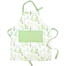 Adjustable Designer Kitchen Apron for Adults Cotton Cooking Bib with Pockets