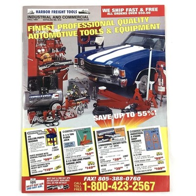 Harbor Freight Tools Catalog 1991 Automotive Tools Hand, Power Tools Equipment