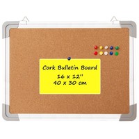 Korktafel 40,6X30,5 Cm Mit 10 ReißNäGeln FüR BüRo, Pinnwand, Korkboard