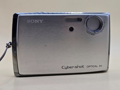 Sony Cyber-shot DSC-T3 5.1MP Digital Camera - Silver for sale