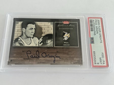 Paul Arizin  2005 Fleer Greats Autographs  #GG-PA PSA  9  , HOF