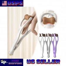 3 Color Hand Finger Massager Bian Stone Roller, Dual Sided Therapy Pain Relief