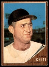 1962 Topps #253 HARRY CHITI  Cleveland Indians  EX