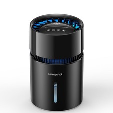 3L Smart Humidifier with Filter, LED Display, 3 Mist Levels, Negative Black 