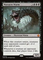 Massacre Wurm 714/830 Foil Mythic Foundations