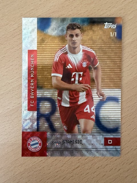 Josip Stanisic 1/1 Topps Fc Bayern München Team Set 2025-26