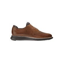 Cole Haan Men's 2.Zerogrand Laser Wingtip Oxford, British tan/Java