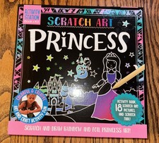 Scratch Art Princess Activity Station Book And Kit 18 Art Pictures 8