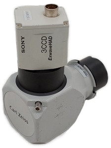 Carl Zeiss F=60 Camera Adapter Component W/ Sony 3CCD ExwaveHAD 102691 Camera