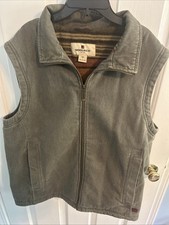 VTG Woolrich 22830 Hunter Canvas Fleece Lined Men's Full Zip Vest - Sz Large