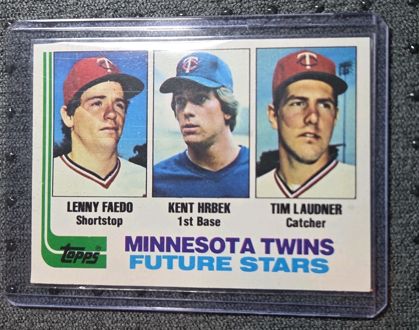 1982 Topps - Future Stars Kent Hrbek, Tim Laudner, Lenny Faedo #766 (RC)