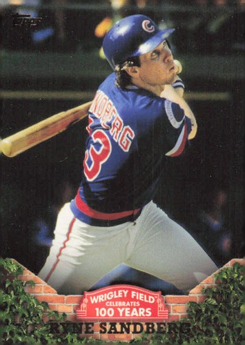 2016 Topps #WRIG-36 Ryne Sandberg 100 Jahre auf Wrigley Field