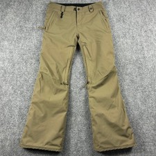 686 Snowboard Pants Womens S Tan infiDRY Waterproof Insulated Ski Snow Winter