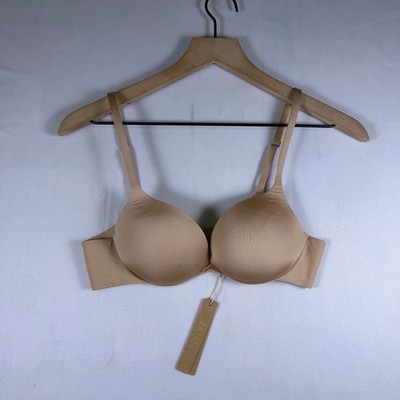 SKIMS Ultimate Push Up Plunge Bra Clay Tan BA-PLG-9214 Womens 34A NWT