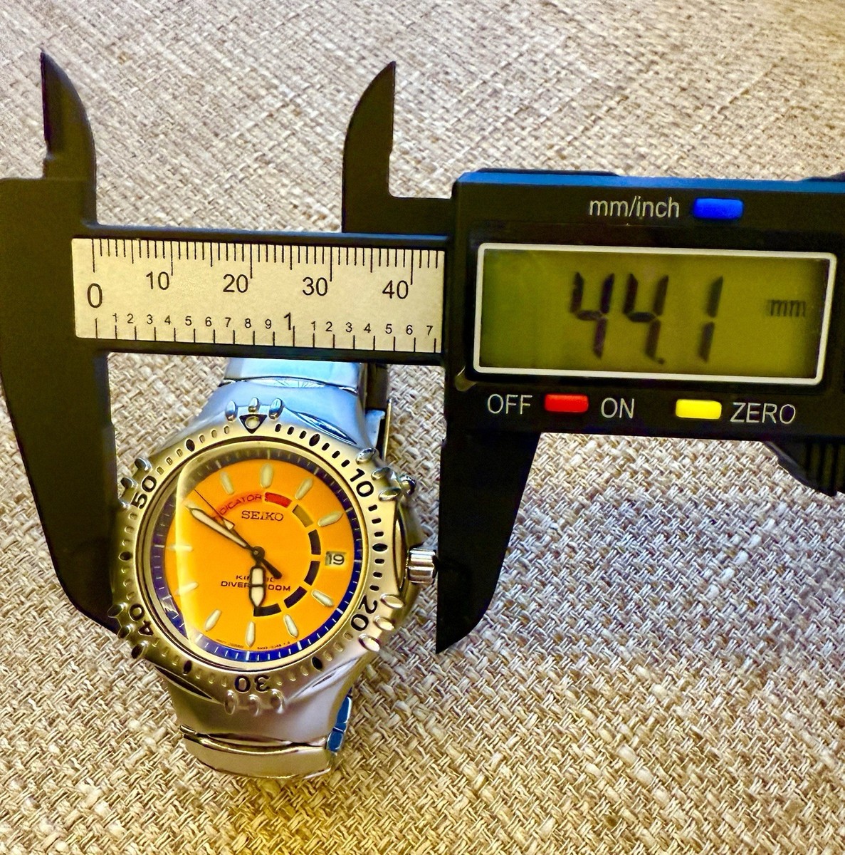 💥 Seiko Kinetic Diver 200M “Orange Bullet” – Bold Dial – Fully