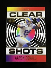 2021 Panini Illusions Aaron Donald Clear Shots #4 LA Rams Football Card 