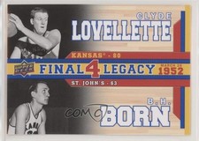2013 University of Kansas Final 4 Legacy Duos Clyde Lovellette BH Born HOF te2