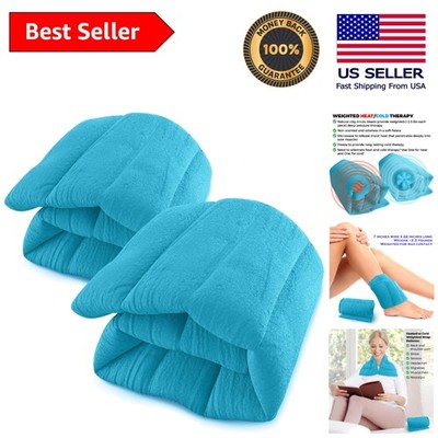 Set of 2 Microwavable Heating Pads for Pain Relief: Natural Moist Heat Therapy