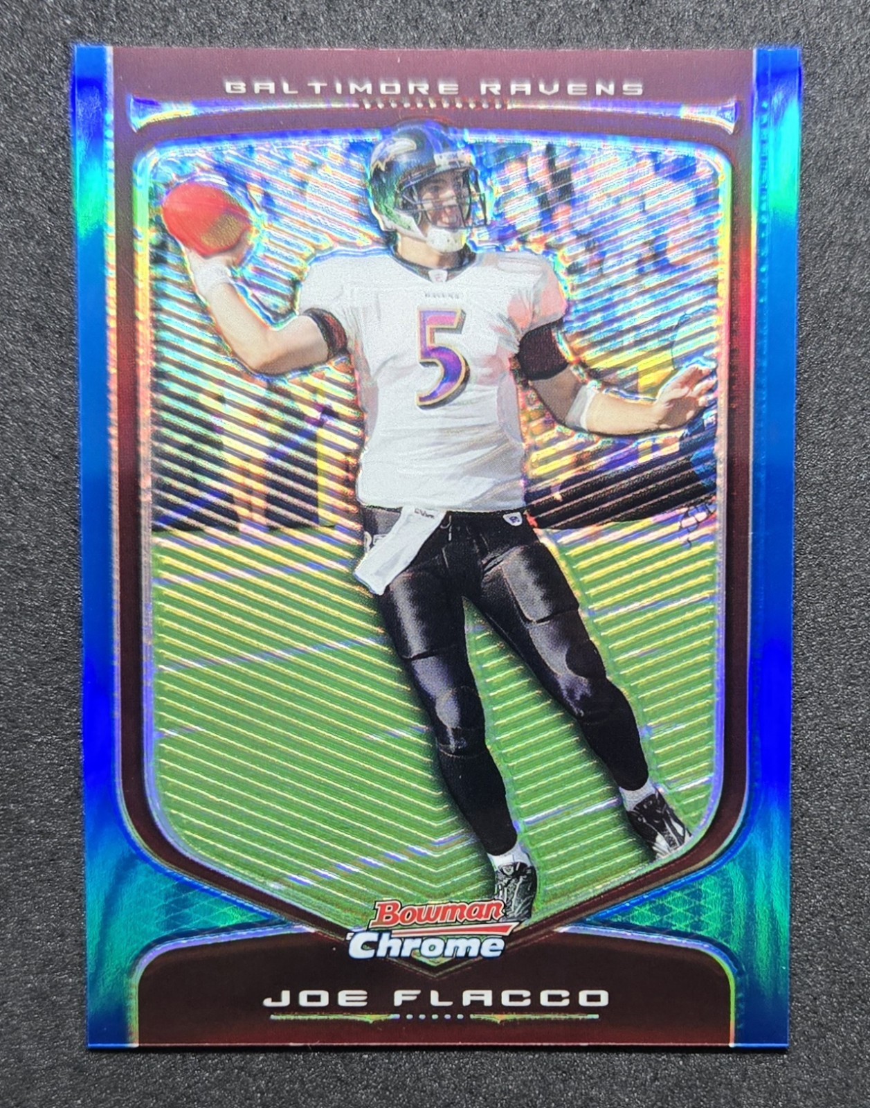 Joe Flacco 2009 Bowman Chrome Blue Refractor /150 #23 RAVENS