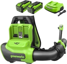 Greenworks 40V 710CFM Backpack Leaf Blower (Dual Battery Port) w/ 2x 8Ah Battery