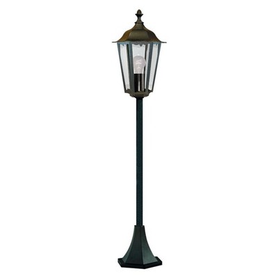 1 Leuchte IP44 Aluminium schwarz Straße Garten Außen Weg wasserdicht Pfosten Lampe