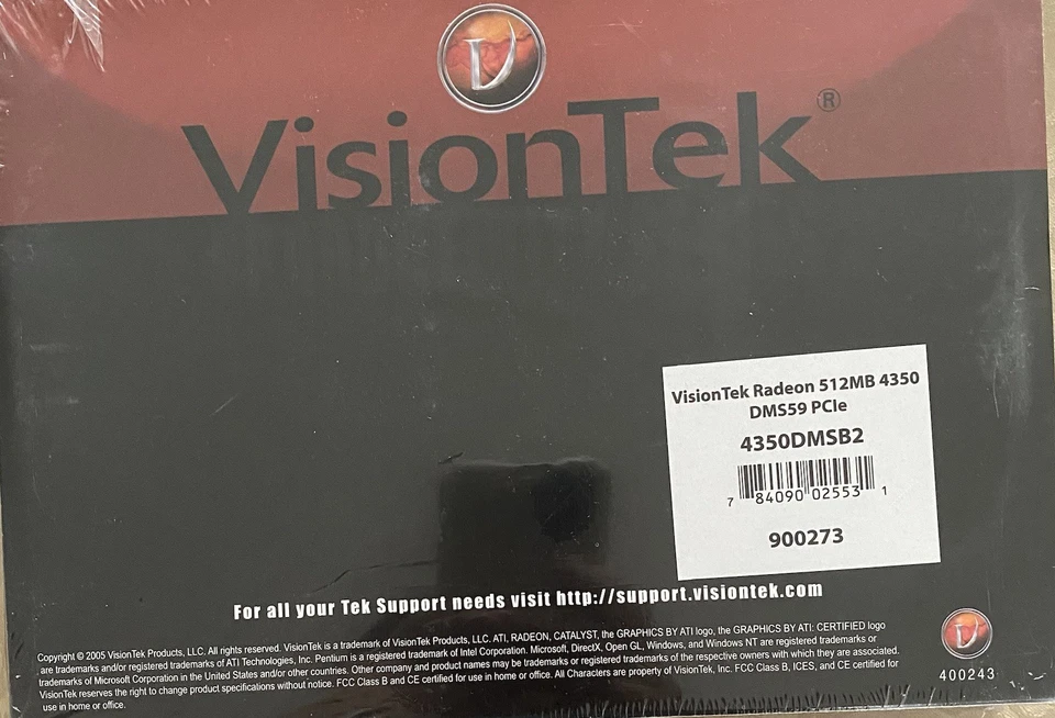 VisionTek ATI Radeon HD 4350 (900273) 512MB / 512MB (max)  New - Image 2 of 2