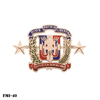 #ad Dominican Republic Army Major General Insignia w Prongs N.S. Meyer NEW $14.95