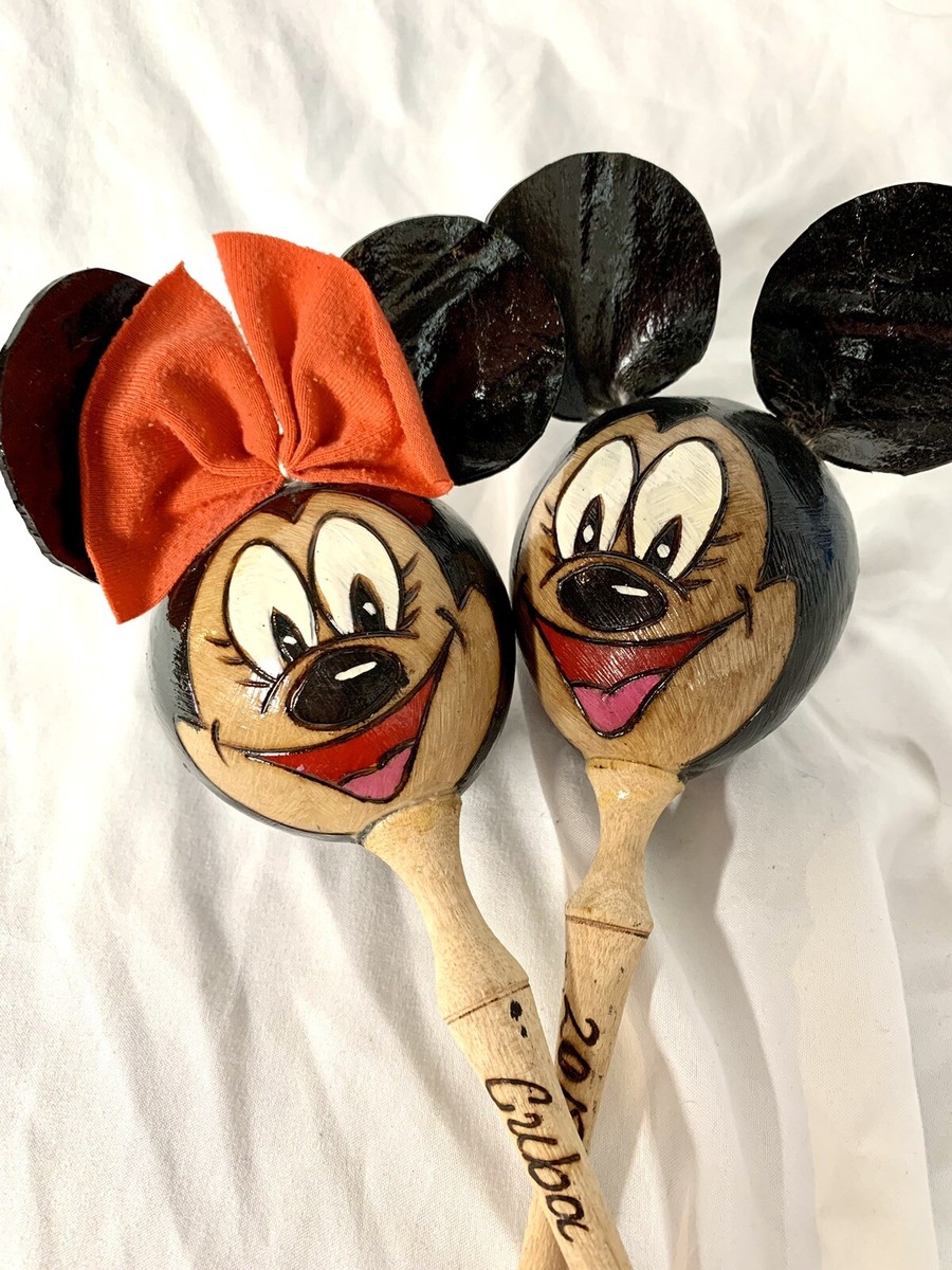Maracas Mickey & Minnie Mouse - Hand Painted Cuba 2018 | eBay