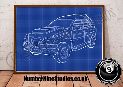 Jurassic Park ML Class BLUEPRINT Illustration, hochwertig, signiert. Limitiert
