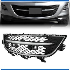 Front Bumper Grille With Chrome Surround Center Molding For Mazda Cx-9 2010-2012